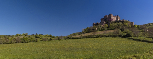 Château de Berzé sur une colline